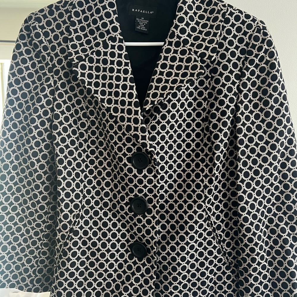 Rafaella Black and White Women's Jacket